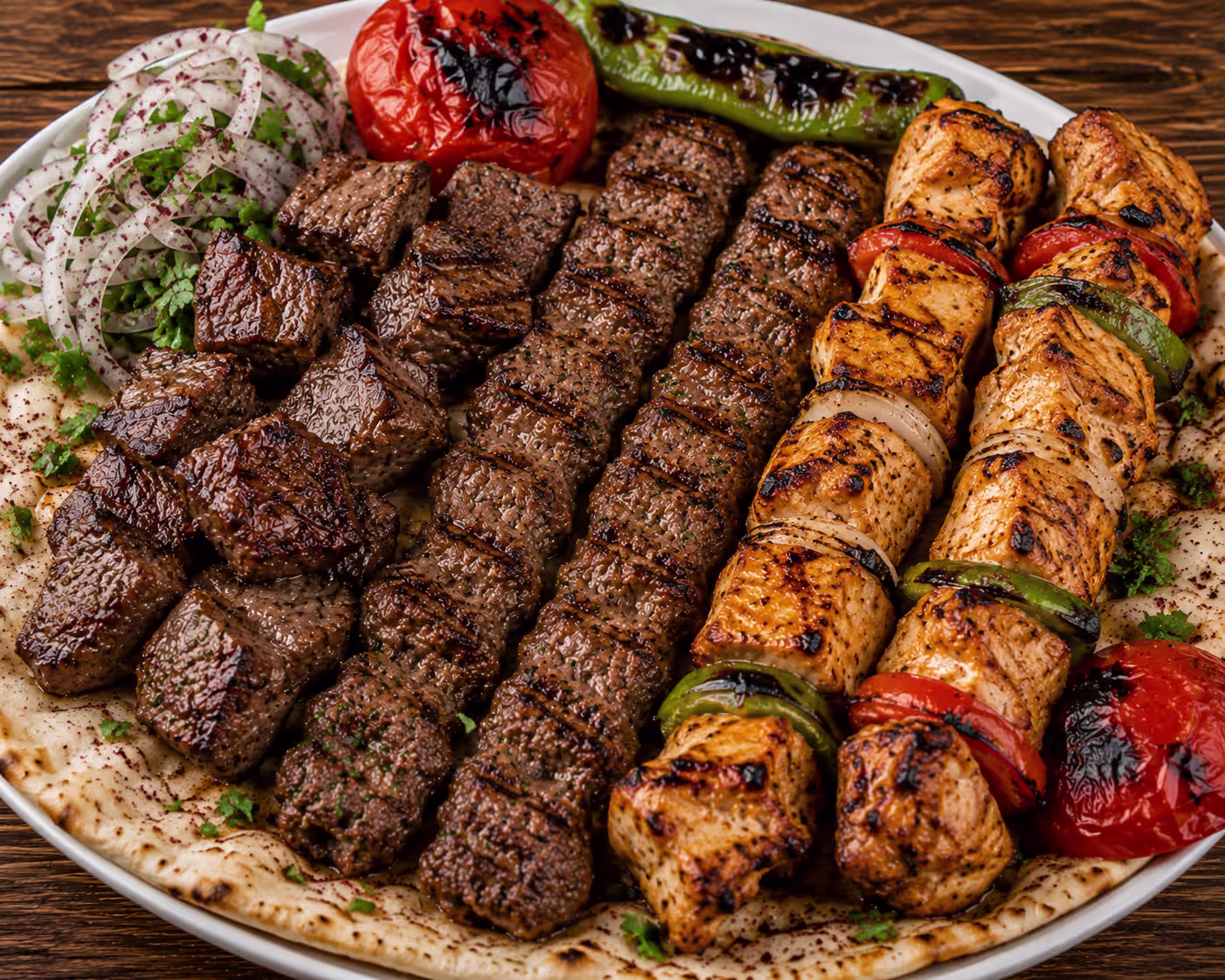 مشاوي مشكل شقف، كباب، شيش